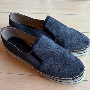 Jimmy Choo Slip-On Denim Shoes sz 38.5 wmns 8